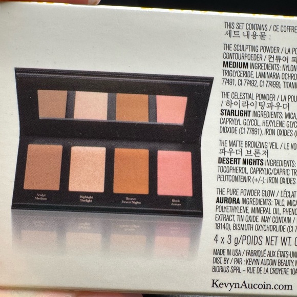 Kevyn Aucoin The Contour Palette - 4-in-1 Face Essentials-see flaw in pic - Picture 2 of 12